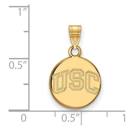 10K Gelbgold University Of Southern California U S C Klein Plättchen Anhänger