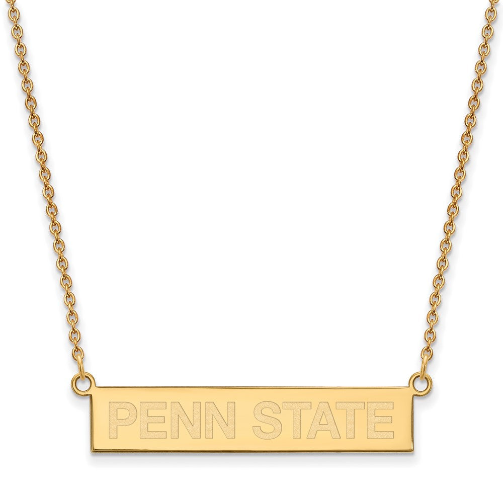 Vergoldet Sterlingsilber Logoart The Pennsylvania State University Klein Stab 18 Zoll Halskette