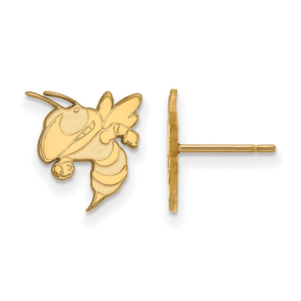 10K Gelbgold Logoart Georgia Institut Of Technologie Jacke Klein Ohrstecker