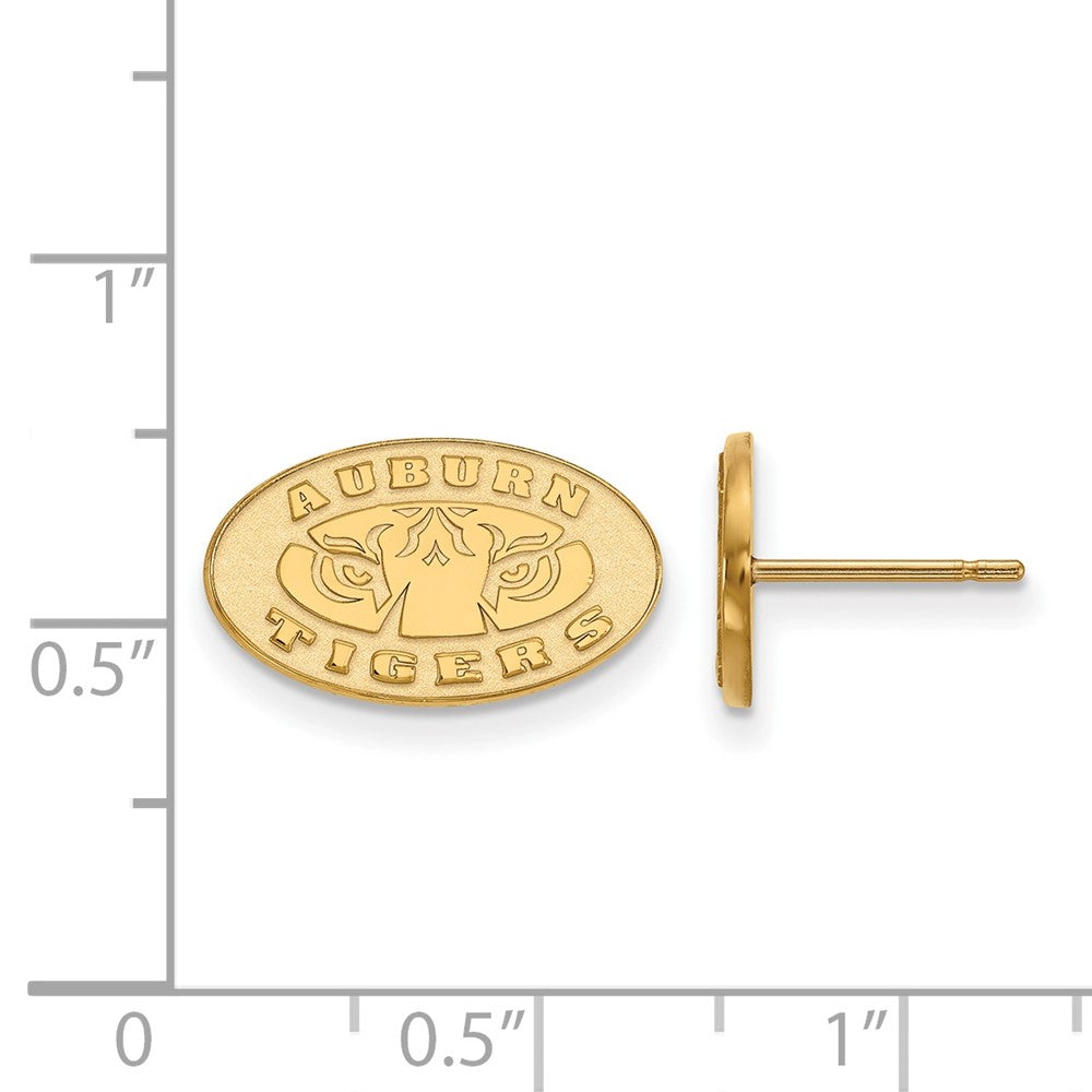 Vergoldet Sterlingsilber Logoart Auburn Tigers Extra Klein Ohrstecker