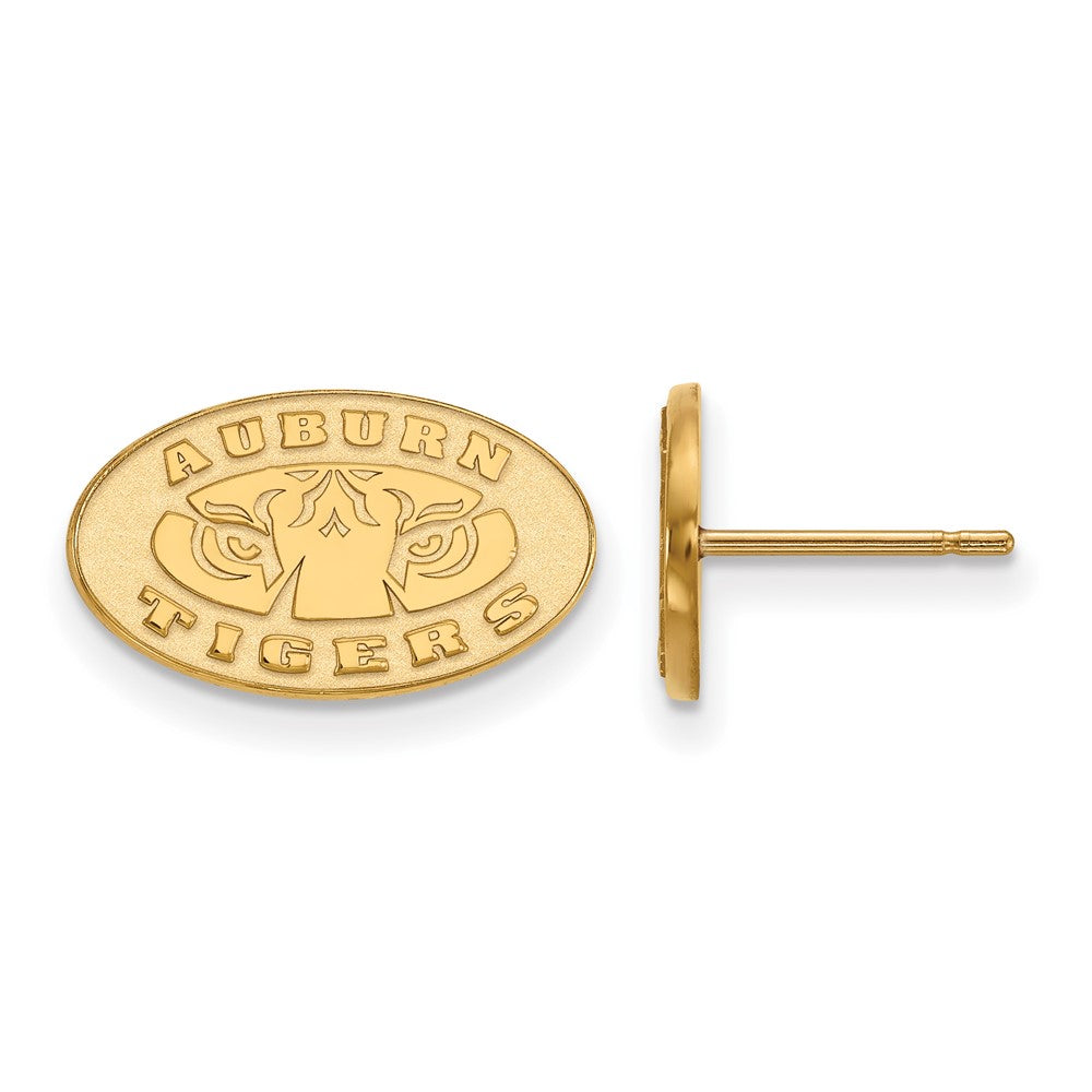 Vergoldet Sterlingsilber Logoart Auburn Tigers Extra Klein Ohrstecker