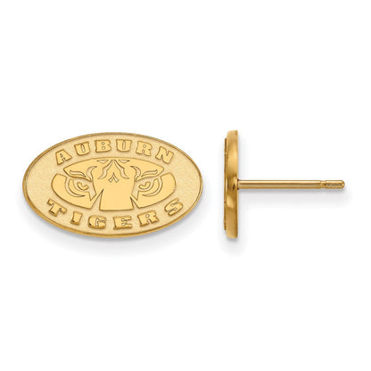 Vergoldet Sterlingsilber Logoart Auburn Tigers Extra Klein Ohrstecker