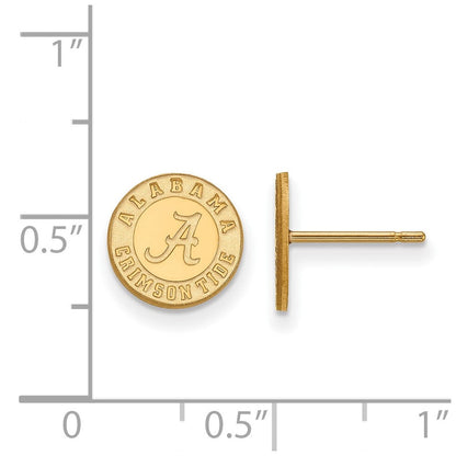 Vergoldet Sterlingsilber Logoart University Of Alabama Crimson Tide Extra Klein Ohrstecker