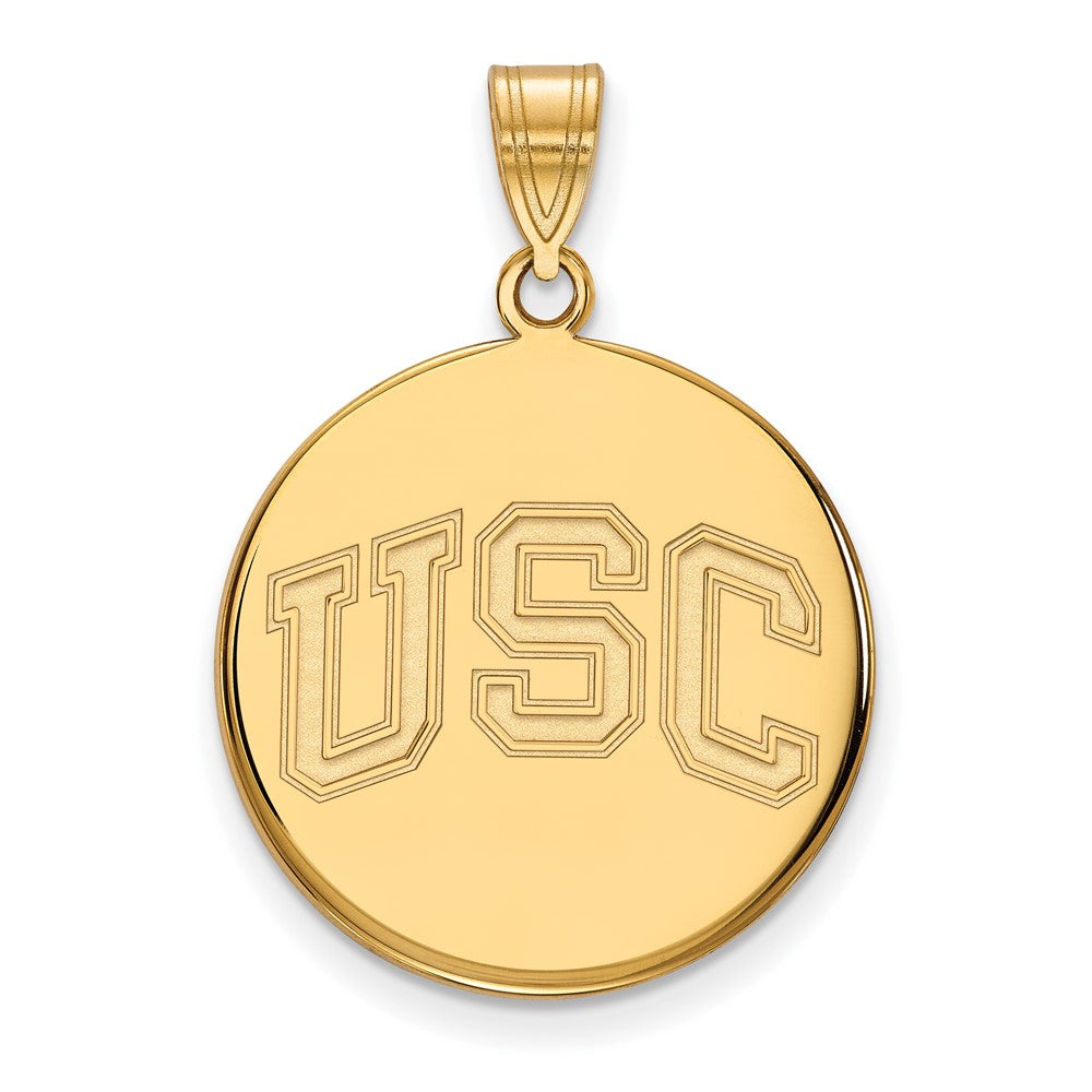 10K Gelbgold University Of Southern California U S C Groß Plättchen Anhänger