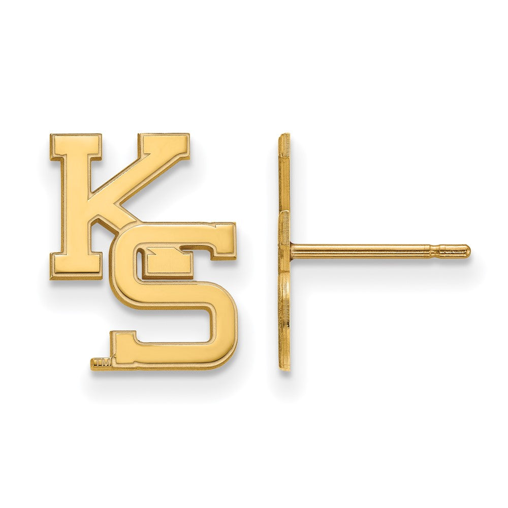 Vergoldet Sterlingsilber Logoart Kansas State University K S Klein Ohrstecker