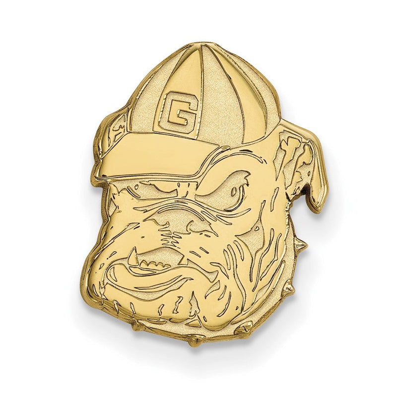 14K Gelbgold Gold Logoart University Of Georgia Bulldog Anstecknadel