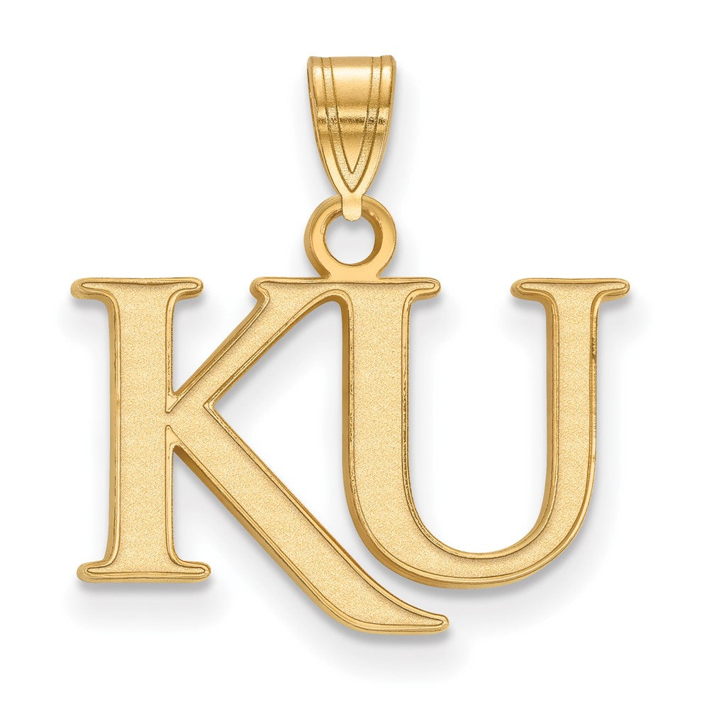 Vergoldet Sterlingsilber Logoart University Of Kansas K U Klein Anhänger