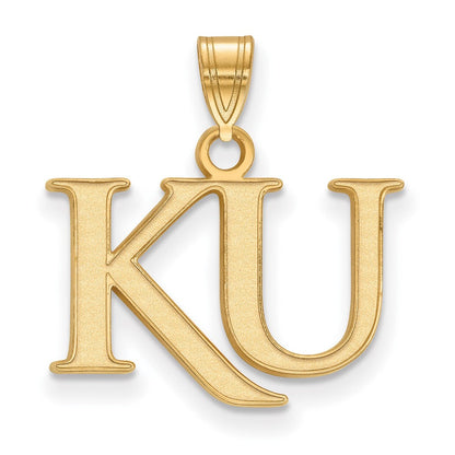 Vergoldet Sterlingsilber Logoart University Of Kansas K U Klein Anhänger