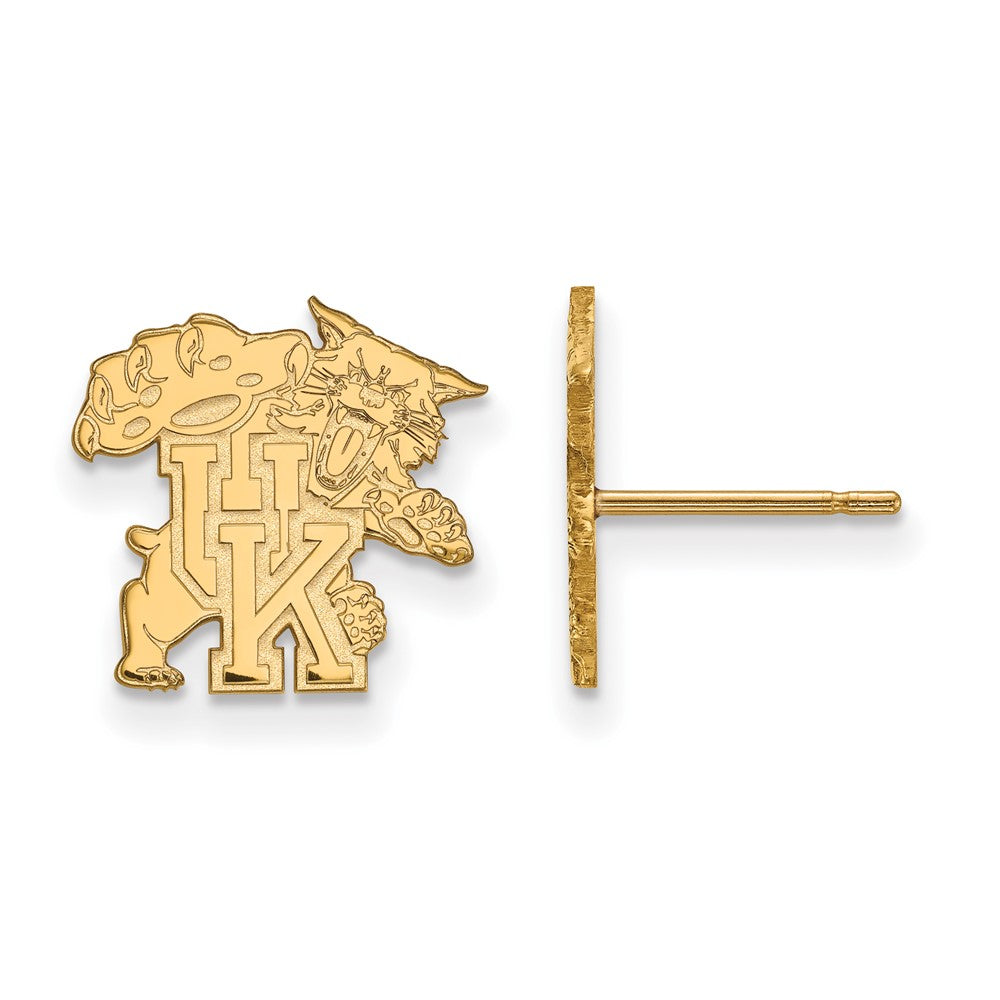 10K Gelbgold Logoart University Of Kentucky U K Wildkatze Klein Ohrstecker