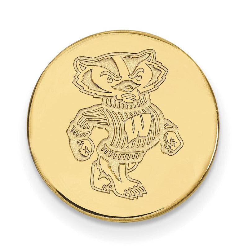 14K Gelbgold Gold Logoart University Of Wisconsin Badger Anstecknadel