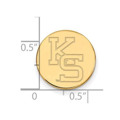 14K Gelbgold Gold Logoart Kansas State University K-s Anstecknadel