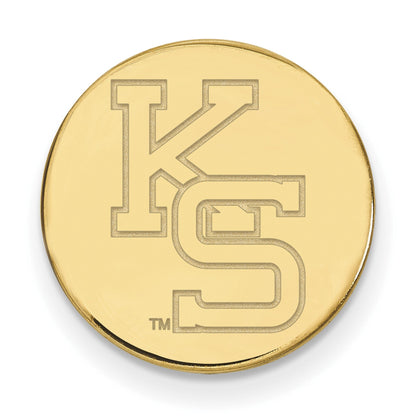 14K Gelbgold Gold Logoart Kansas State University K-s Anstecknadel