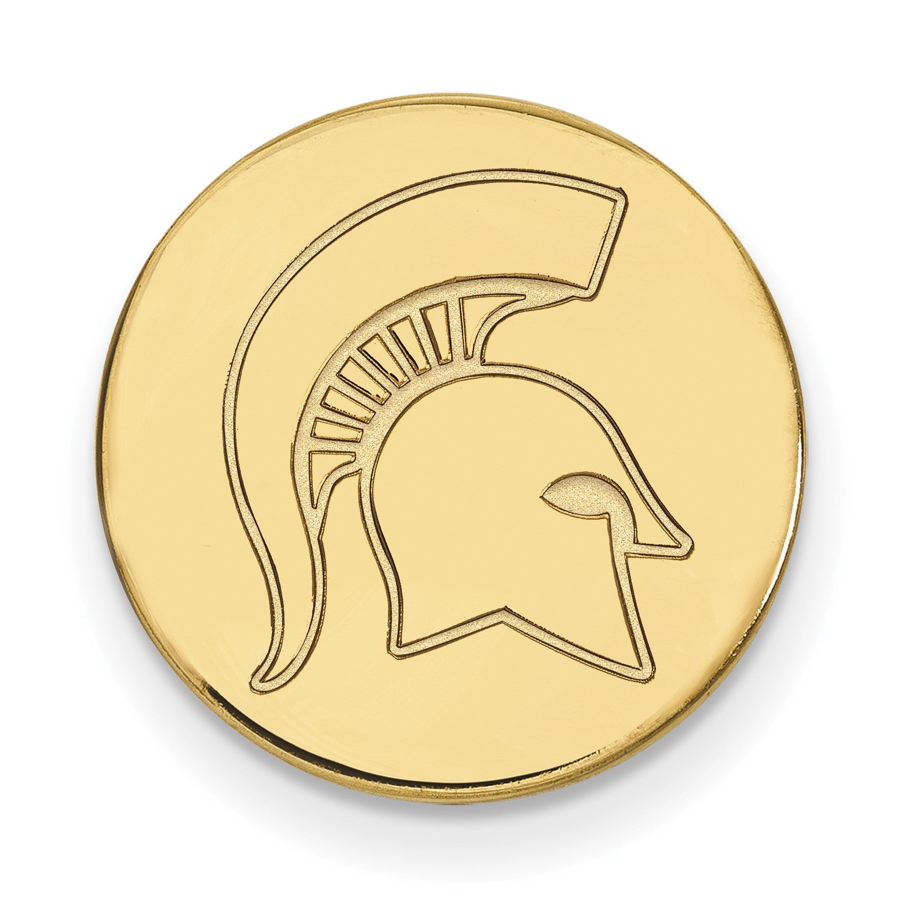 14K Gelbgold Gold Logoart Michigan State University Spartan Anstecknadel