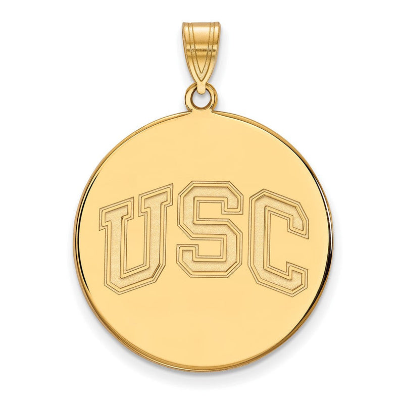 10K Gelbgold University Of Southern California U S C Extra Groß Plättchen Anhänger