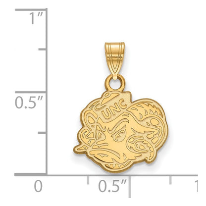 10K Gelbgold Logoart University Of North Carolina Ram Klein Anhänger