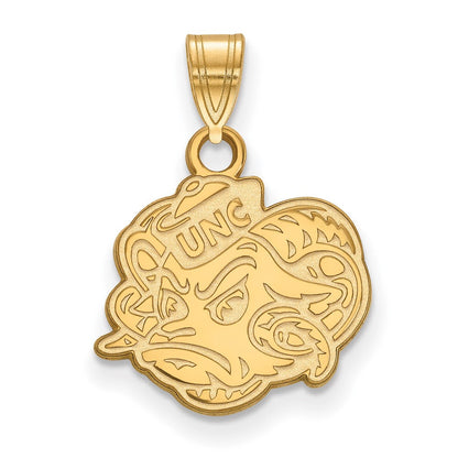 10K Gelbgold Logoart University Of North Carolina Ram Klein Anhänger