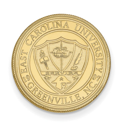 14K Gelbgold Gold Logoart Ost Carolina University Wappen Anstecknadel