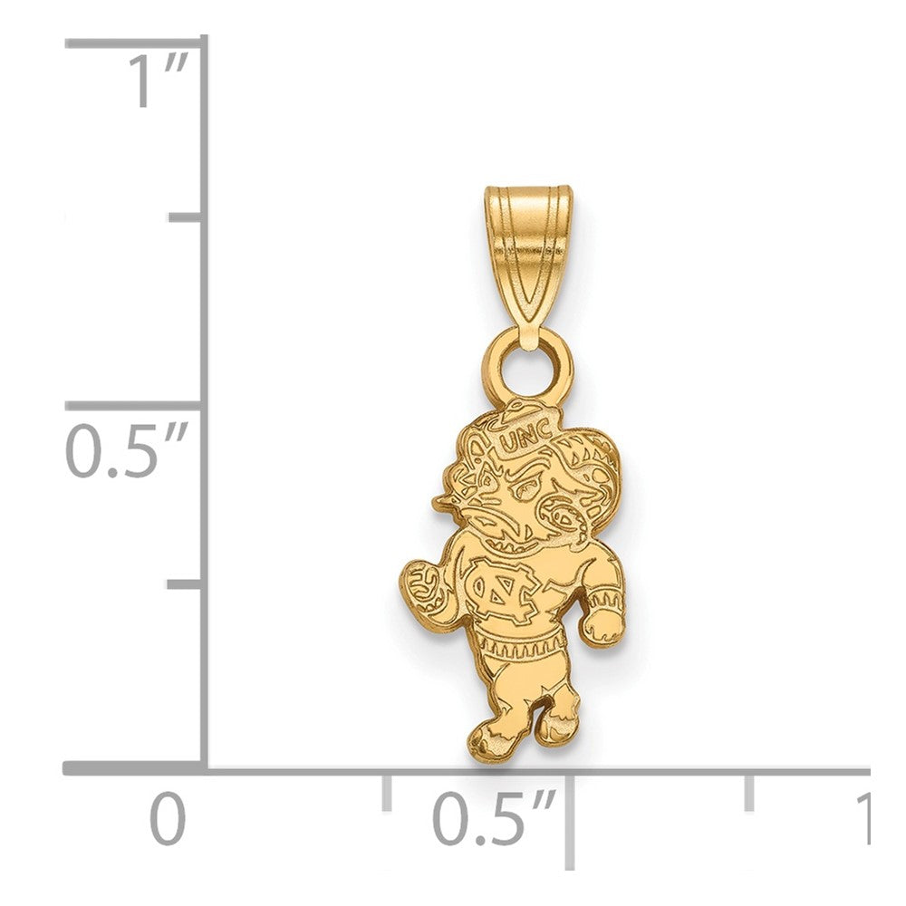 10K Gelbgold Logoart University Of North Carolina Ram Klein Anhänger