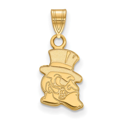 10K Gelbgold Logoart Wake Forest University Demon Deacon Klein Anhänger