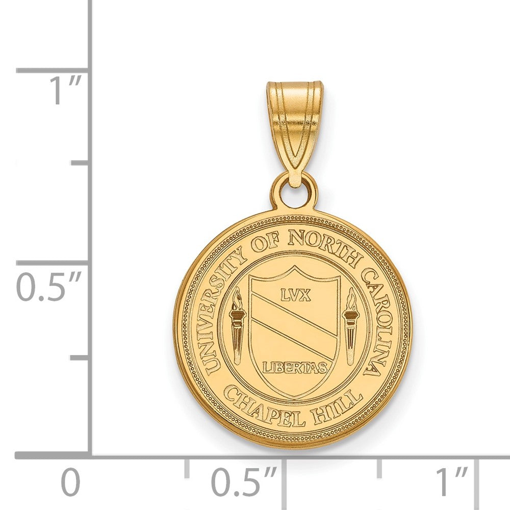 10K Gelbgold Logoart University Of North Carolina Mittel Wappen Anhänger