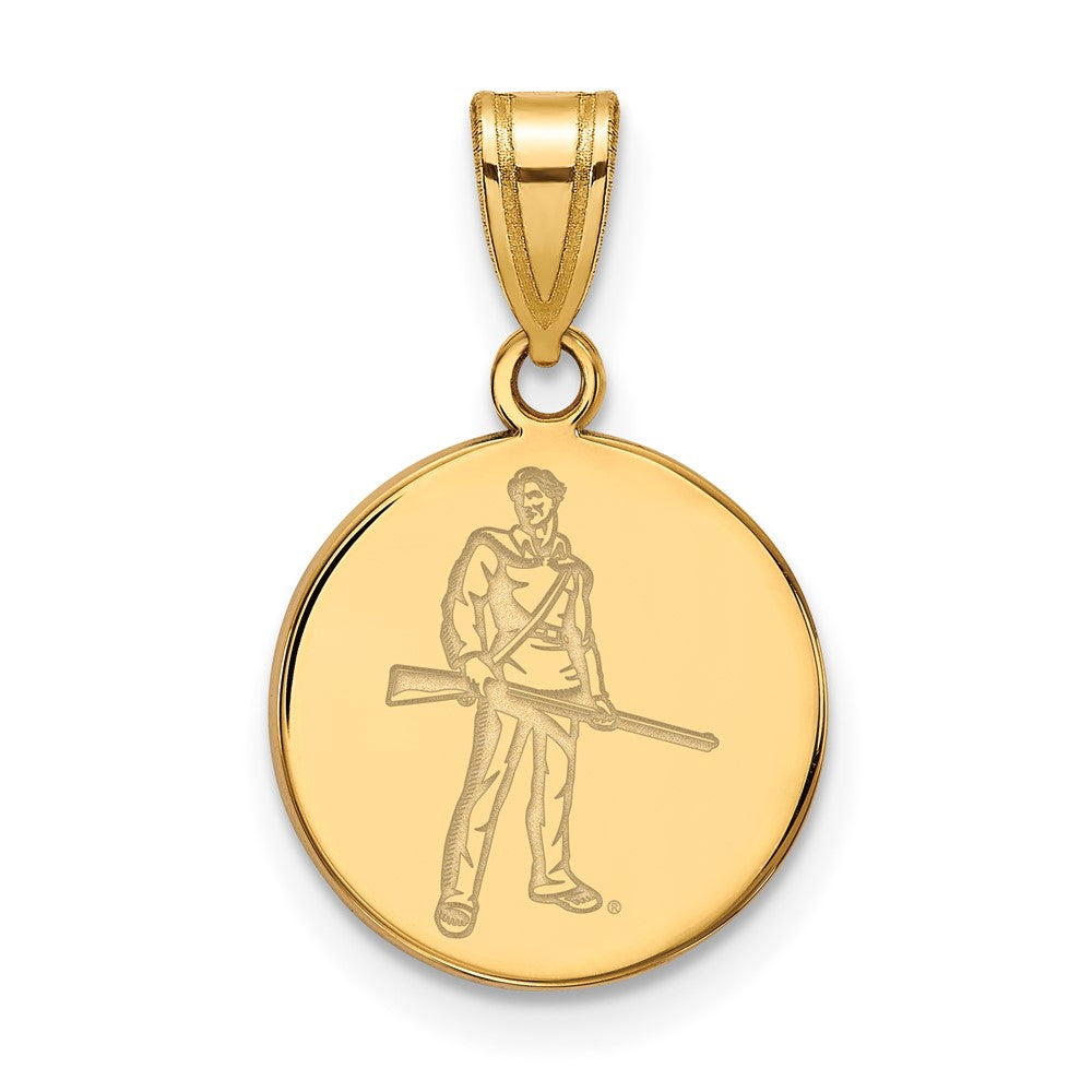 Vergoldet Sterlingsilber Logoart West Virginia University Mountaineer Mittel Plättchen Anhänger