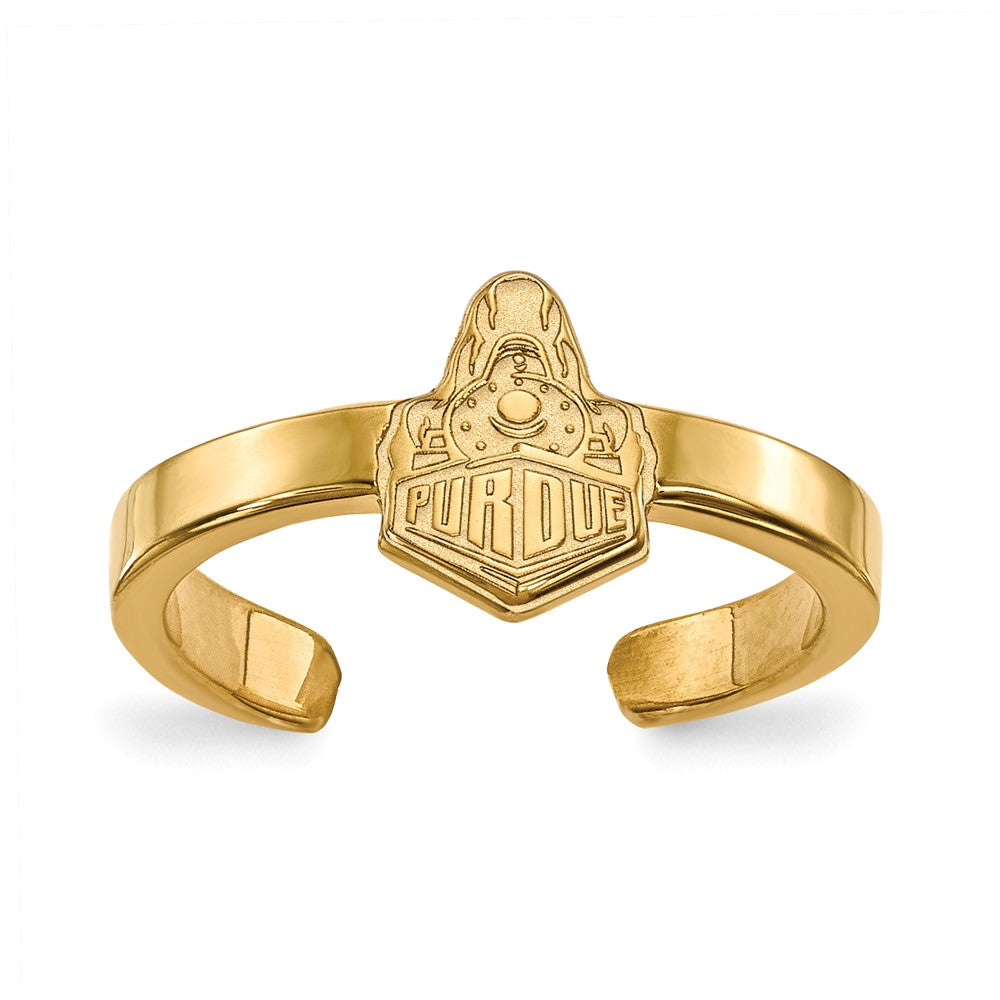 Vergoldet Sterlingsilber Logoart Purdue University Boilermakers Zug Logo Zehenring