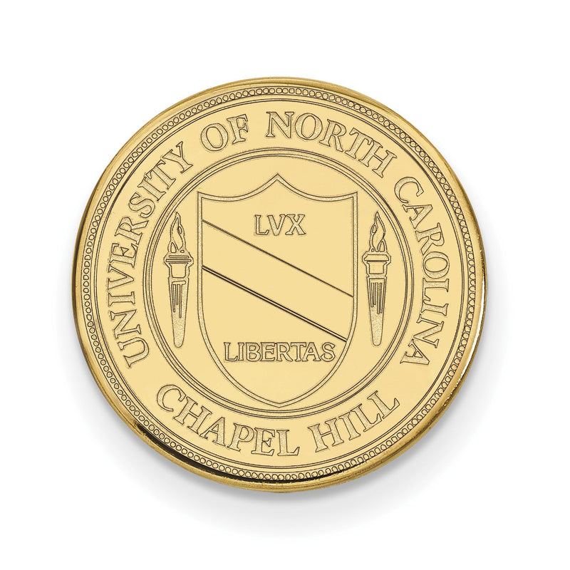 14K Gelbgold Gold Logoart University Of North Carolina Wappen Anstecknadel