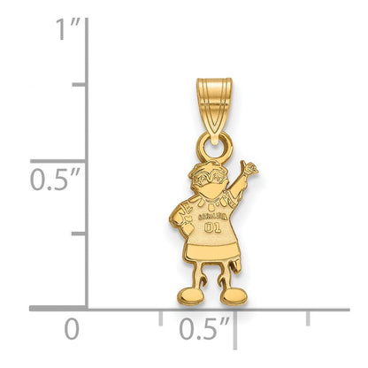 10K Gelbgold Logoart University Of South Carolina Mascot Klein Anhänger