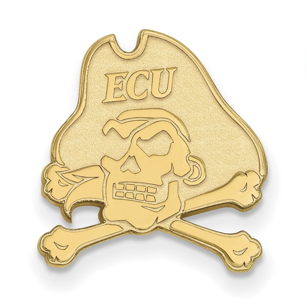14K Gelbgold Gold Logoart Ost Carolina University Pirat Anstecknadel