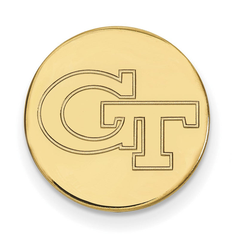 14K Gelbgold Gold Logoart Georgia Institut Of Technologie G-t Anstecknadel