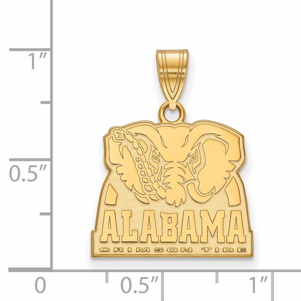 10K Gelbgold Logoart University Of Alabama Elefant Mittel Anhänger