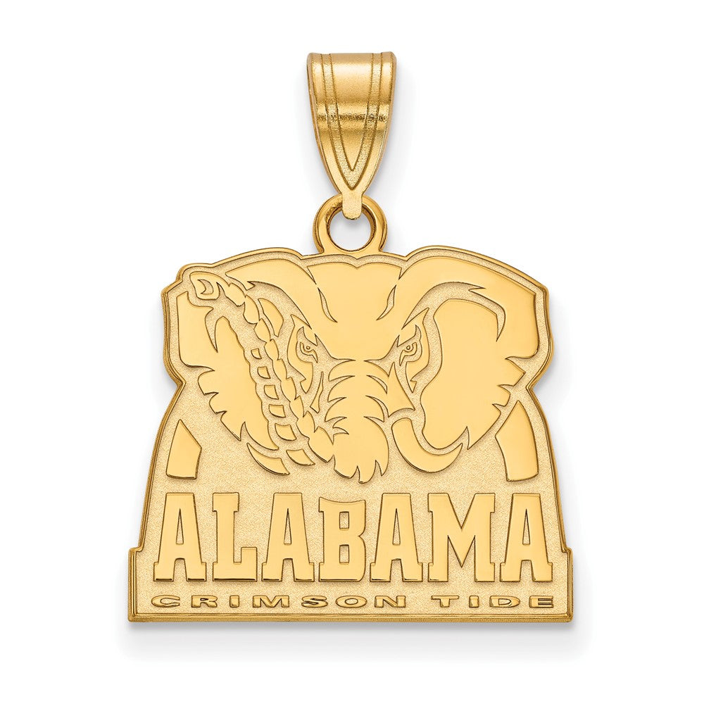 10K Gelbgold Logoart University Of Alabama Elefant Mittel Anhänger