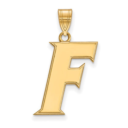 Vergoldet Sterlingsilber Logoart University Of Florida Buchstabe F Groß Anhänger