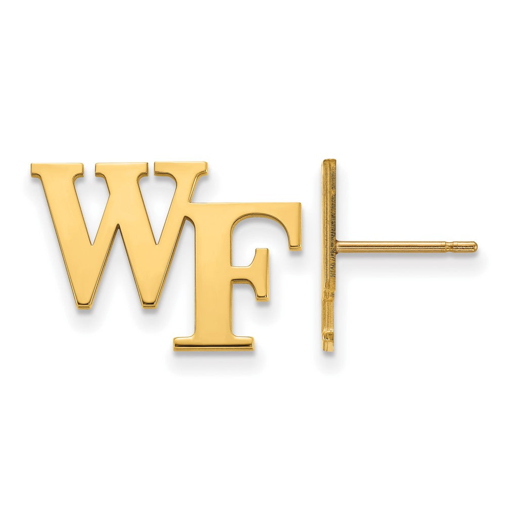 Vergoldet Sterlingsilber Logoart Wake Forest University W F Klein Ohrstecker