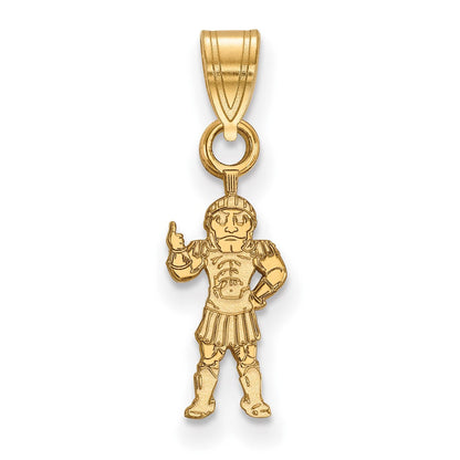10K Gelbgold Logoart Michigan State University Spartan Klein Anhänger
