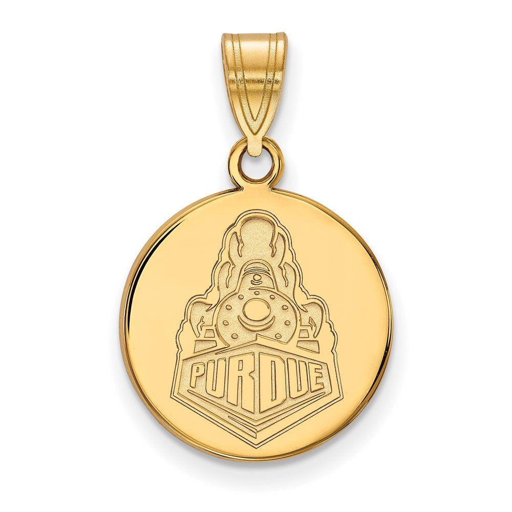 Vergoldet Sterlingsilber Logoart Purdue University Boilermakers Zug Logo Mittel Plättchen Anhänger