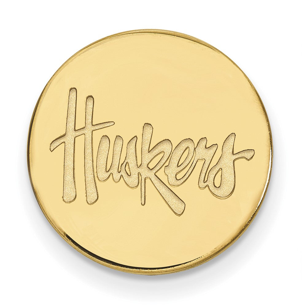 14K Gelbgold Gold Logoart University Of Nebraska Huskers Anstecknadel