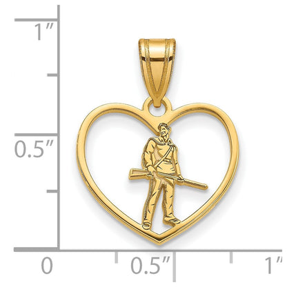 Vergoldet Sterlingsilber Logoart West Virginia University Mountaineer Herz Anhänger
