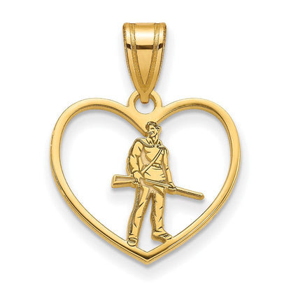 Vergoldet Sterlingsilber Logoart West Virginia University Mountaineer Herz Anhänger