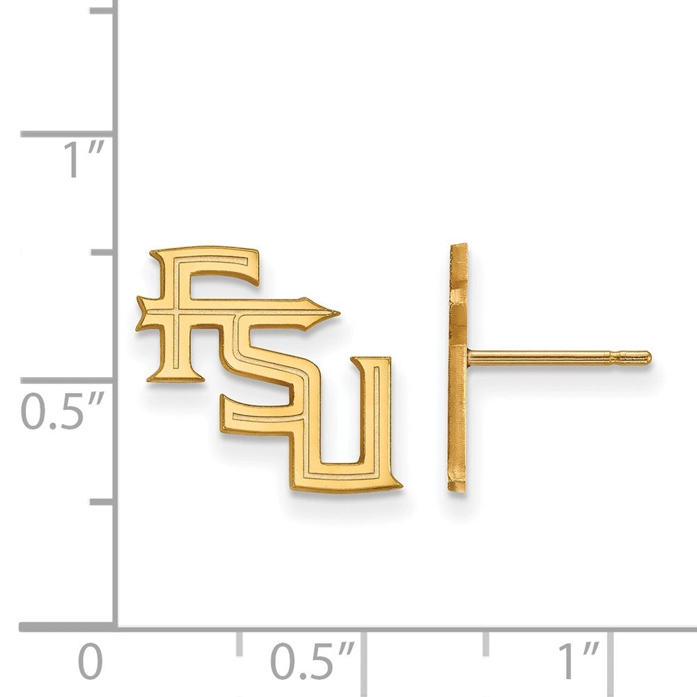 Vergoldet Sterlingsilber Logoart Florida State University F S U Klein Ohrstecker