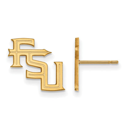 Vergoldet Sterlingsilber Logoart Florida State University F S U Klein Ohrstecker