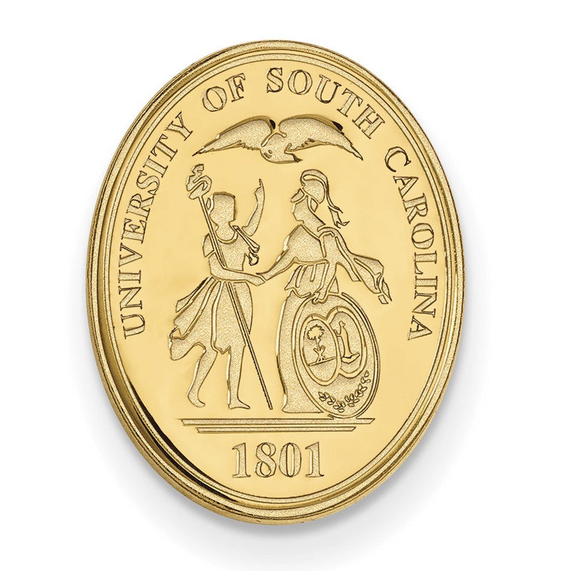 14K Gelbgold Gold Logoart University Of South Carolina Wappen Anstecknadel
