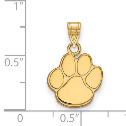 14K Gelbgold Logoart Auburn University Tiger Paw Klein Anhänger