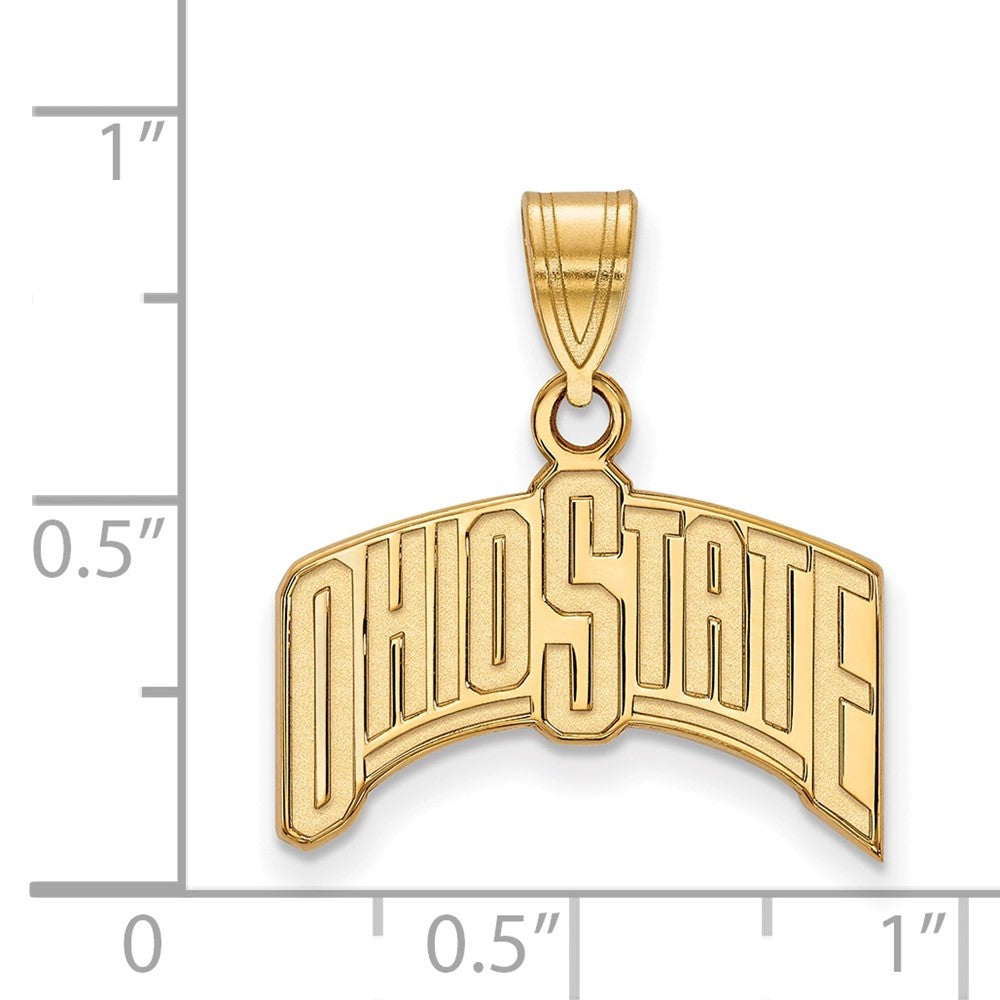 14K Gelbgold Logoart The Ohio State University Groß Anhänger