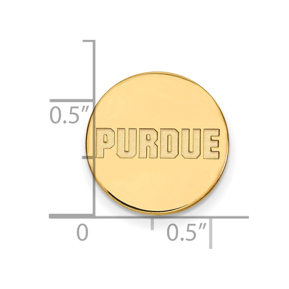 14K Gelbgold Gold Logoart Purdue University Block Type Anstecknadel