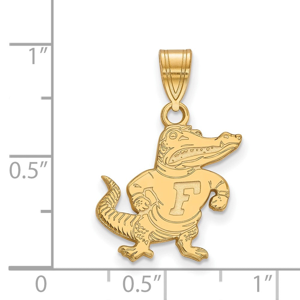10K Gelbgold Logoart University Of Florida Gator Mittel Anhänger