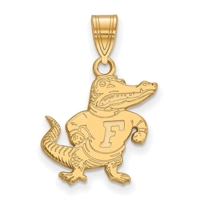 Vergoldet Sterlingsilber Logoart University Of Florida Gator Mittel Anhänger