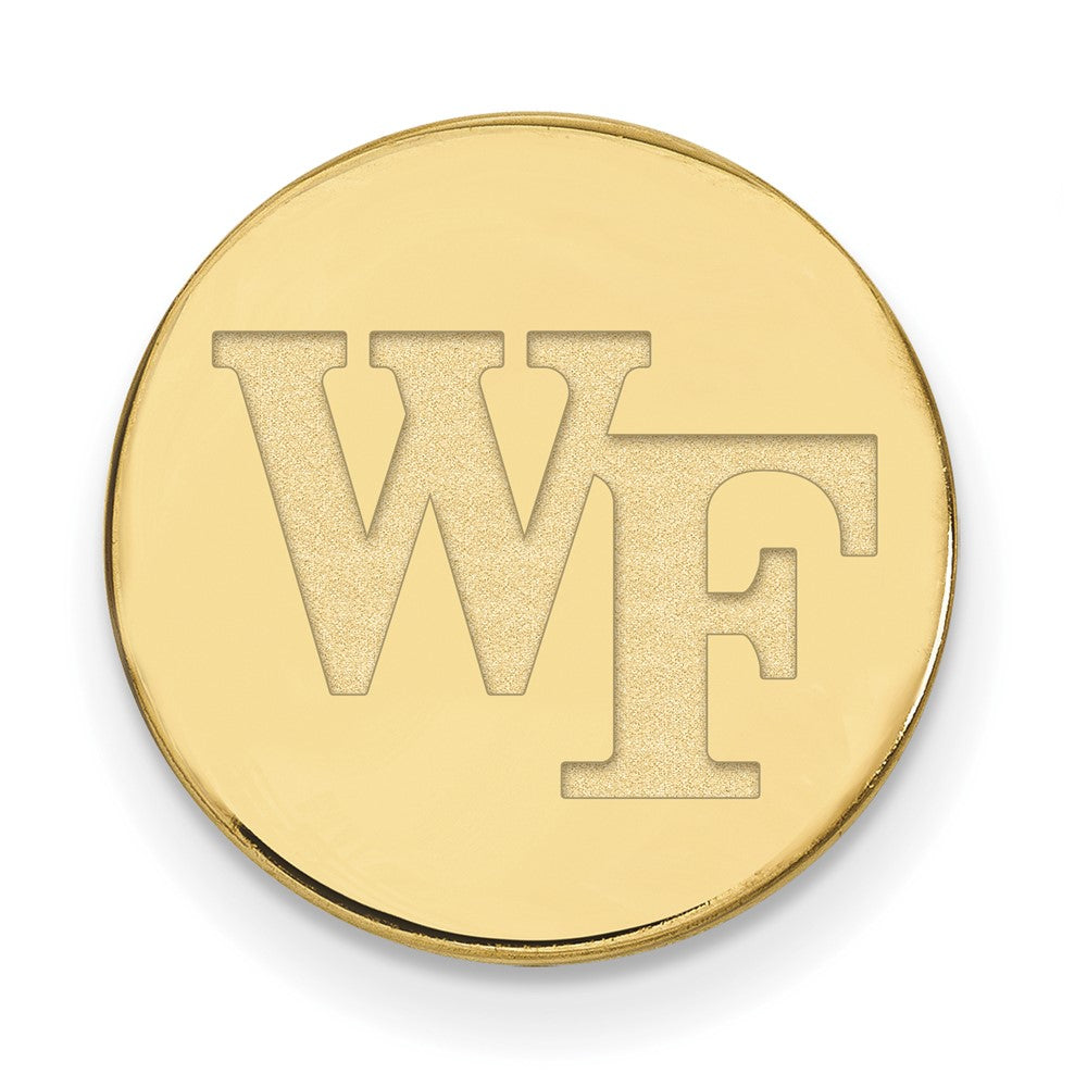 14K Gelbgold Gold Logoart Wake Forest University W-f Anstecknadel