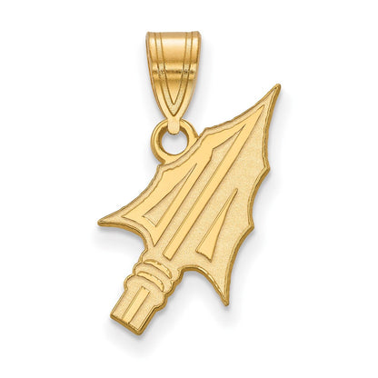 14K Gelbgold Logoart Florida State University Pfeil Mittel Anhänger