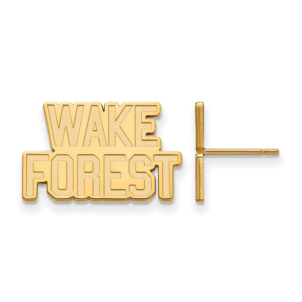 Vergoldet Sterlingsilber Logoart Wake Forest University W F Klein Ohrstecker